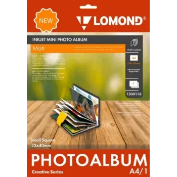 Fotoalbum Lomond Mini Album 1500116 pagine quadrate opache piccole 32×40 mm