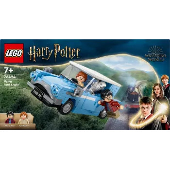 LEGO Harry Potter Ford Anglia volante auto giocattolo per bambini dai 7 anni, ragazzi e ragazze, modello da costruire con minifigure Ron Weasley e Hedwig