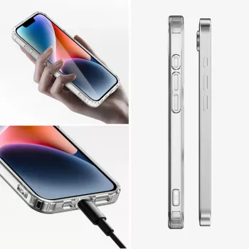 4smarts Premium - set di protezione 360° - cover posteriore per cellulare - compatibile con MagSafe - poliuretano termoplastico (TPU)