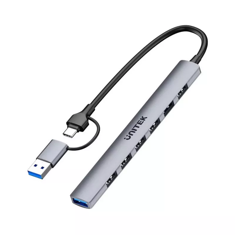 Hub USB Unitek H1209AGY01 USB-A 5Gbps 7 in 1