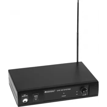Sistema microfonico wireless Omnitronic VHF-101 — VHF 214,35 MHz, microfono palmare monocanale