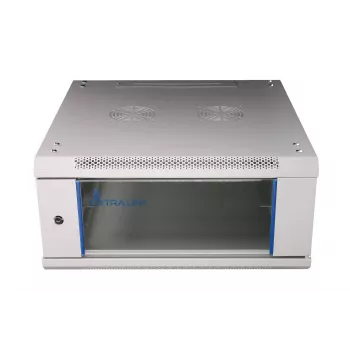 Armadio rack Extralink 4U 600x600 grigio a parete