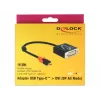 Adattatore per cavo video DeLOCK 61213 USB Type-C a DVI 0,2 m nero