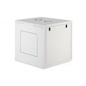 Rack da parete DIGITUS Dynamic-N 12U 600x600 mm IP20, serratura a chiave, gestione cavi, smontato
