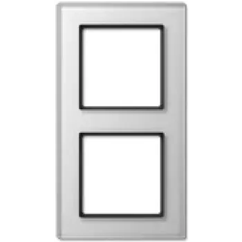 Placca per interruttore a parete Jung AC 582 GL WW vetro bianco 84×155 mm