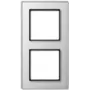 Placca per interruttore a parete Jung AC 582 GL WW vetro bianco 84×155 mm