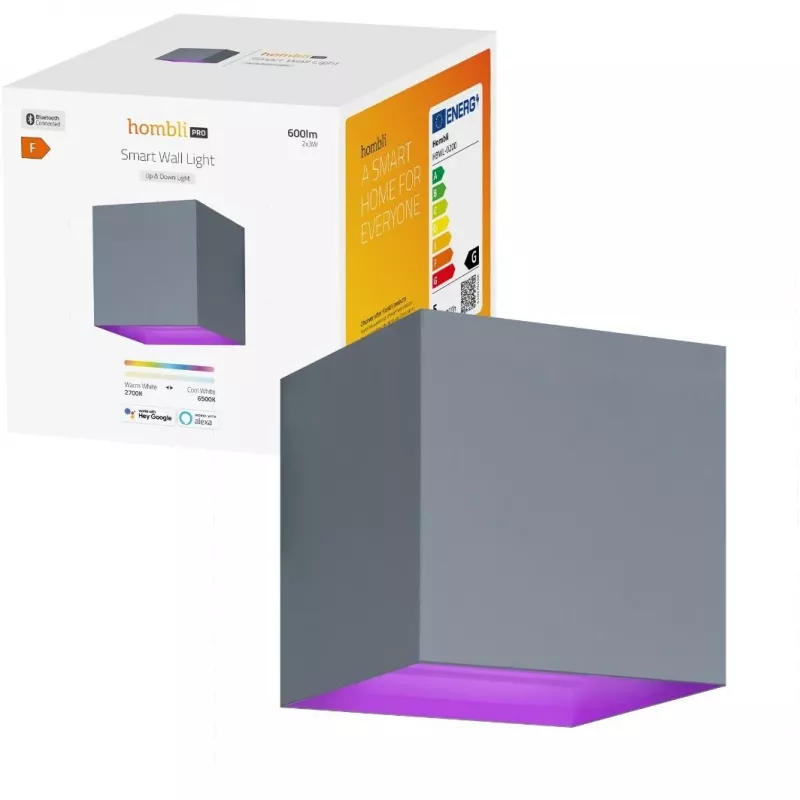Hombli lampada da parete smart per esterni, grigio