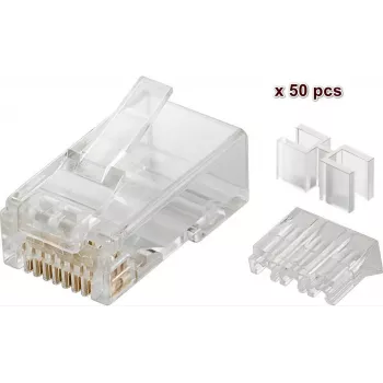 Microconnect KON505-50 connettore per cavi RJ45 trasparente