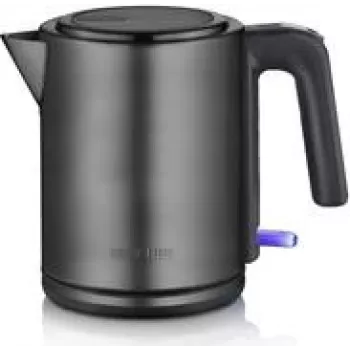 Bollitore elettrico Severin 1 L 2400 W nero acciaio inox spazzolato