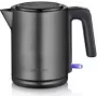 Bollitore elettrico Severin 1 L 2400 W nero acciaio inox spazzolato