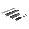 Delock kit di montaggio per guida DIN - montaggio a rack - nero - 4U - 48,3 cm (19