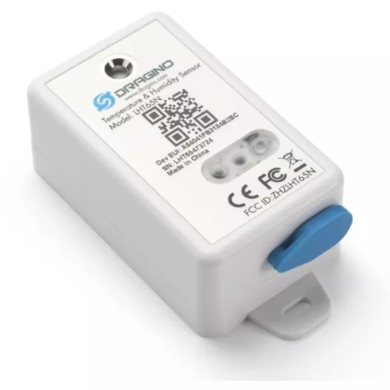 Sensore di temperatura e umidità DRAGINO LoRaWAN LHT65S-EU868-E3 — sensore ambientale LoRaWAN EU868