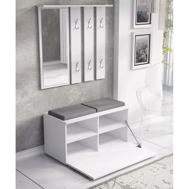 Pensile per ingresso e shop GAR OPAL BIEL — bianco, 1 anta girevole