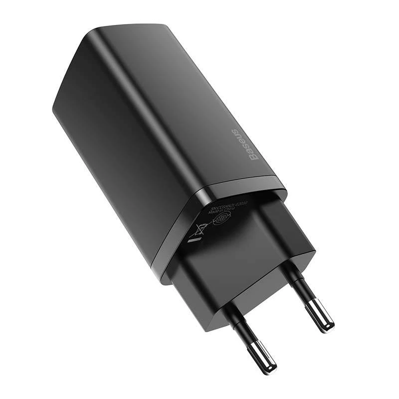 Baseus CCGAN2L-B01 caricabatterie per dispositivi mobili universale nero AC ricarica rapida per interni