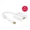 DeLock Adattatore Mini DisplayPort 1.2 > HDMI (ST-BU) 4K bianco