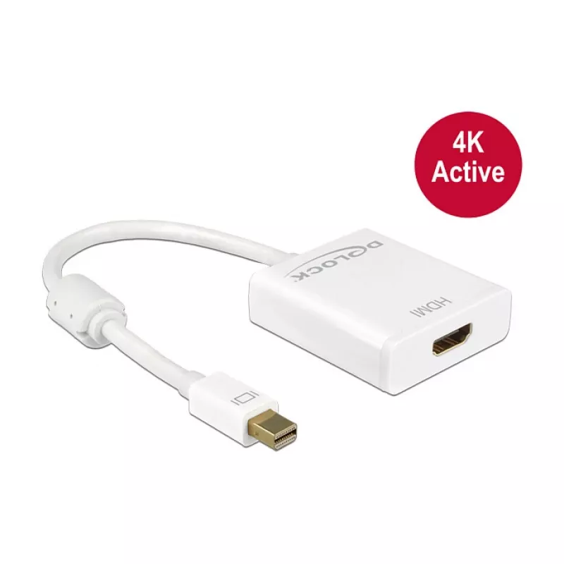 DeLock Adattatore Mini DisplayPort 1.2 > HDMI (ST-BU) 4K bianco