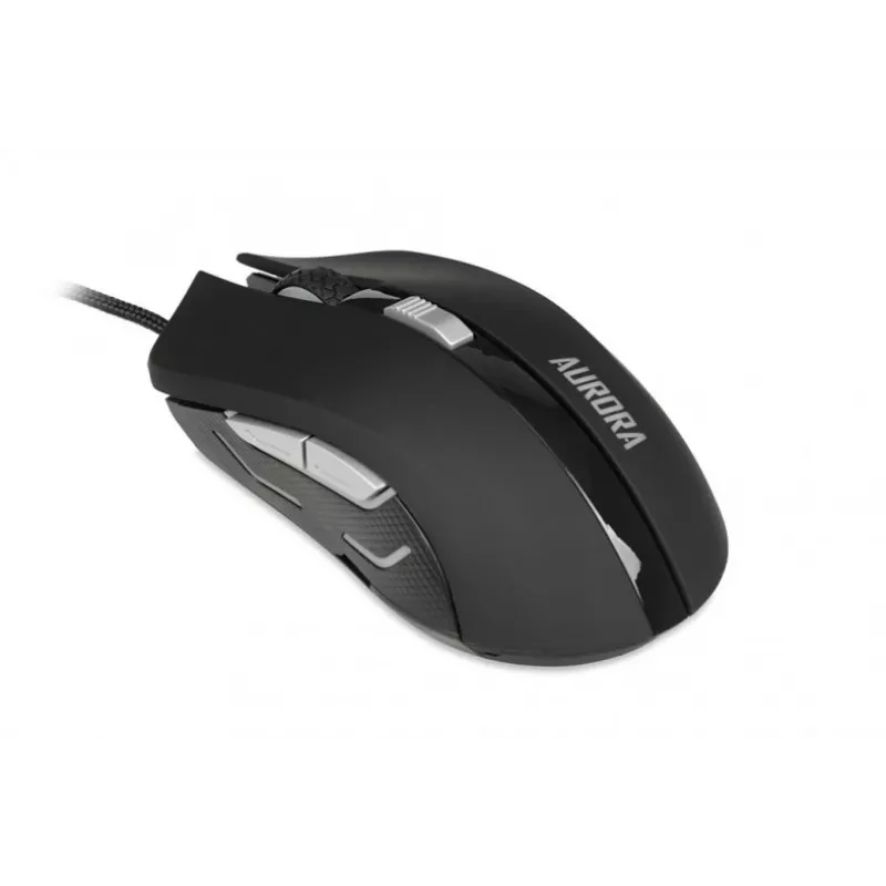 iBox Aurora A-1 IMOGS9031 mouse da gaming ottico cablato, 2400 DPI, USB Type-A, RGB, per destrimani, nero