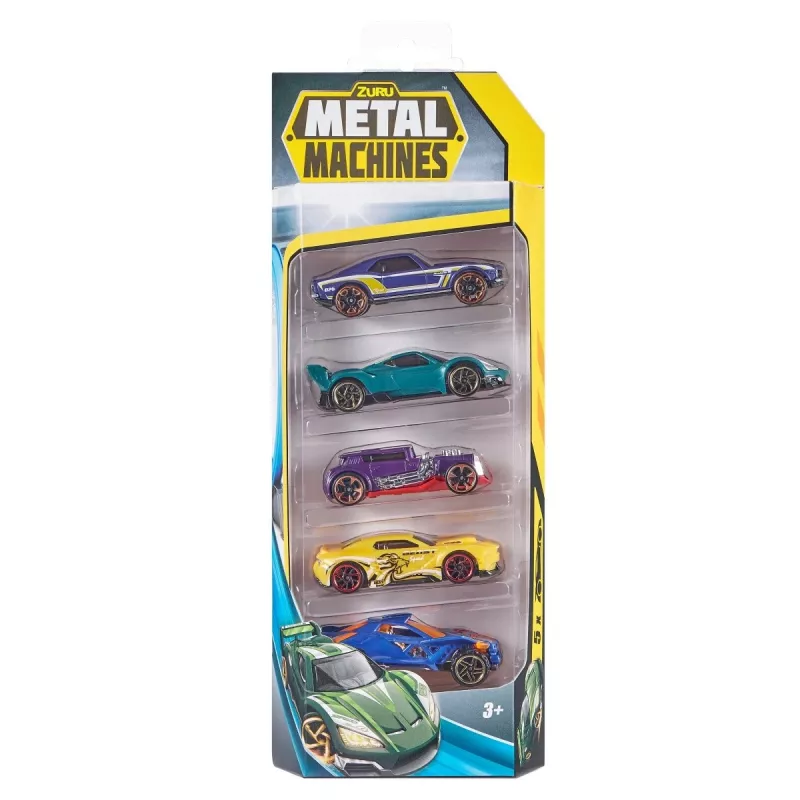 Zuru Metal Machines auto in metallo pressofuso (5 pz) 1:64, serie 2, assortite
