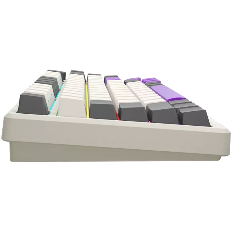 LORGAR KBP7075W, tastiera gaming meccanica 75% wireless Pro, beige, layout EN