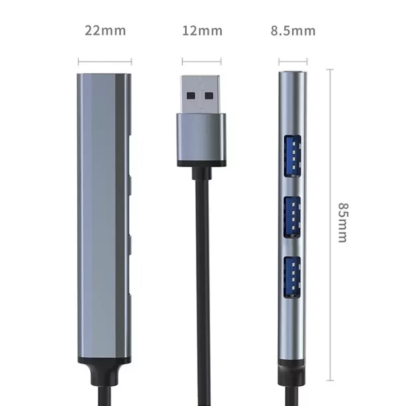 Adattatore HUB USB 3.0 4in1, 4x USB 3.0