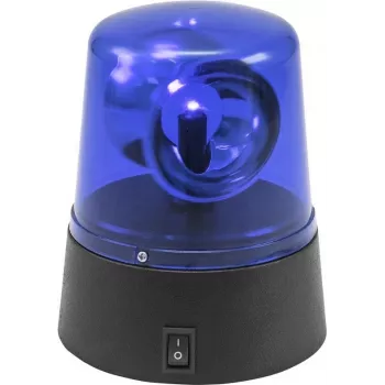 Luce mini polizia LED EUROLITE 50603660 blu – ricaricabile USB, a batteria, segnale di avvertimento compatto