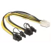 Cavo di alimentazione interno DeLOCK 83433 0,3 m PCI-E 6+2 Pin 6-Pin