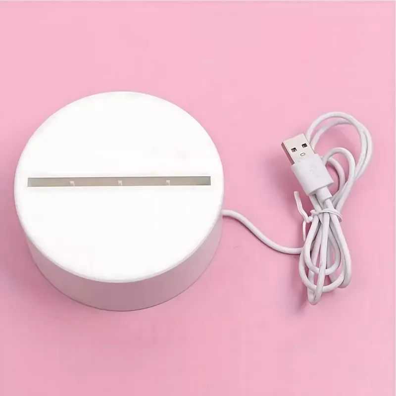 Lampada da notte Extralink HOME illusione ottica 3D 'Pierced Hearts' lampada da comodino USB