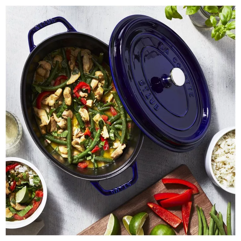 Cocotte in ghisa Staub 4,25 L, 29 cm, blu