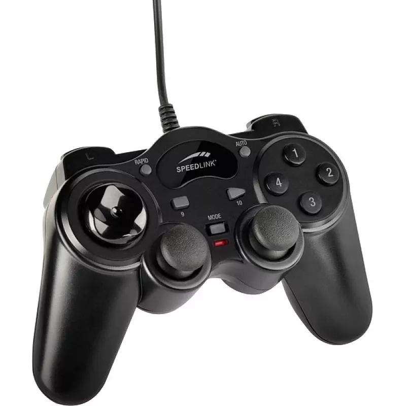 Speedlink THUNDERSTRIKE SL-6515-BK Gamepad per PC, nero