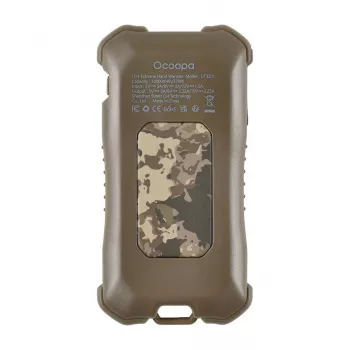 Stufa elettrica Ocoopa UT3201 Camouflage — stufa ceramica portatile con power bank da 10.000 mAh e fino a 18 ore di funzionamento