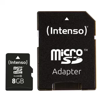 MEMORIA MICRO SDHC 8GB C10/W/ADAPTER 3413460 INTENSO
