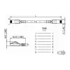 Metz 1308455077-E cavo patch Ethernet giallo