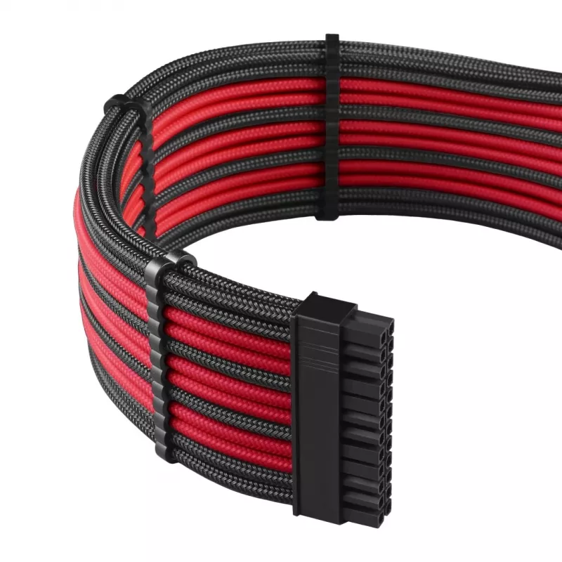CableMod PRO ModMesh CM-PCAB-BKIT-NKKR-3PK-R kit di cavi di prolunga, nero/rosso