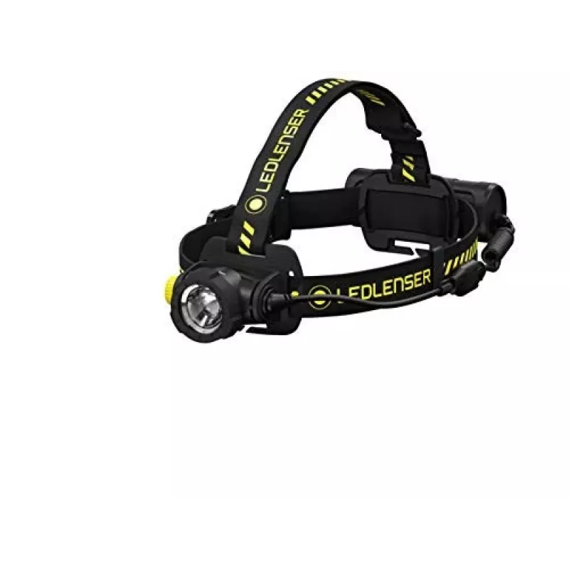 Ledlenser 502195 torcia nera, gialla torcia frontale LED