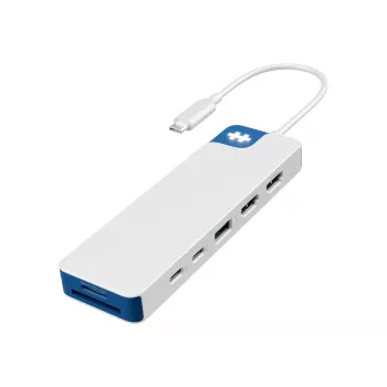 Dock Hyper HyperDrive Flex 9 porte Dual-4K-HDMI, bianco/blu | HD4103BUGL | Numero porte HDMI 2
