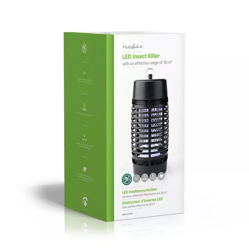 Nedis INKI112CBK4 eliminatore/repellente per insetti adatto per interni adatto per esterni nero