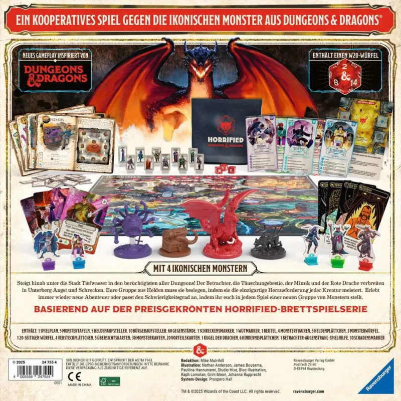 Horrified Dungeons & Dragons, gioco da tavolo
