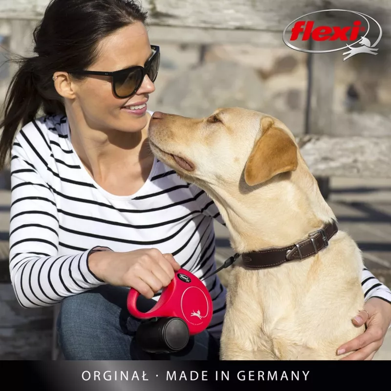 Flexi New CLASSIC 5 m nero guinzaglio retrattile per cani