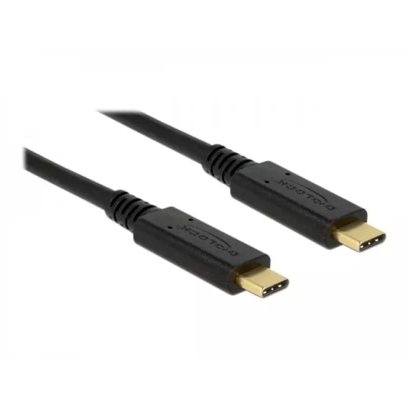 Cavo USB DeLOCK 83042 USB 3.2 Gen 2 0,5 m USB C nero