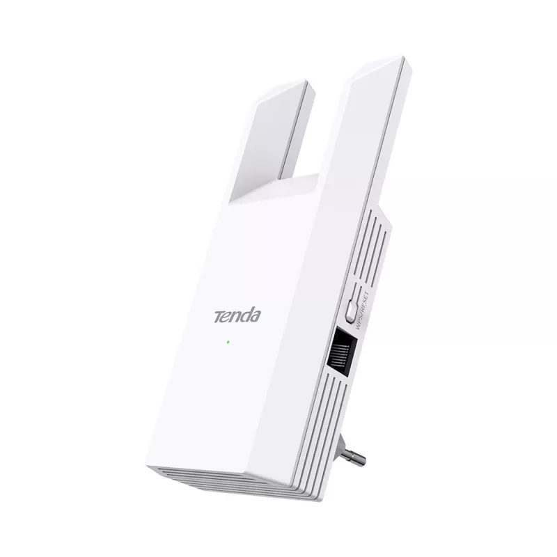 Ripetitore di rete TENDA T10 2,4 GHz Wi-Fi 4, 300 Mbit/s, 2 antenne esterne, 1x RJ-45, bianco