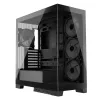 Case per PC MODECOM Volcano SPACE APEX ARGB Midi Tower, vetro temperato, USB-C, supporta ATX/microATX/Mini-ITX, GPU fino a 430 mm, dissipatore CPU fino a 180 mm