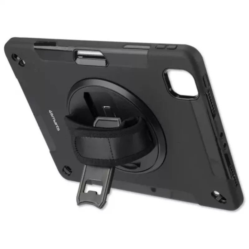 4smarts - cover posteriore per tablet - resistente - poliuretano termoplastico (TPU) - nero - per Apple 10.9 iPad Air (4. generazione) (467841)