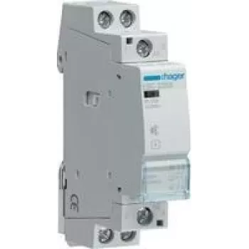 Relè elettrico Hager ESC225S, ingresso 230 V AC, corrente di contatto 25 A, grigio, 17,85×60×83 mm