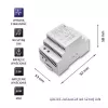 Alimentatore per guida DIN QOLTEC 24V 2.5A 60W grigio