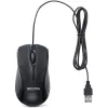 DICOTA - mouse - ambidestro - laser - 3 tasti - con filo - USB - nero (D32011)