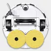 Set panni per KARCHER RVM 4 (2.269-130.0) giallo, bianco