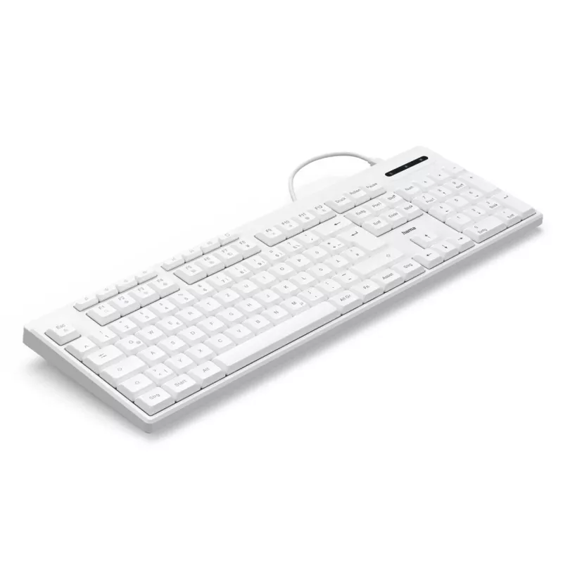 Tastiera con filo Hama CK-200 USB bianco