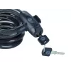 Lucchetto per bici in acciaio 12 mm con chiave - YCK0/12/200/2 nero
