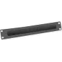 VALUE copertura per rack con spazzola per passaggio cavi – RAL 9005 – 2U – 25,4/48,3 cm (10 pollici/19 pollici)
