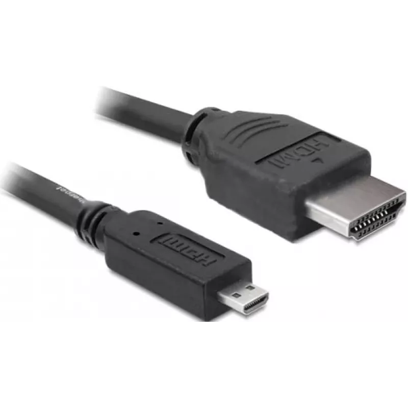 DeLOCK - Cavo video / audio - HDMI - 32 AWG - HDMI, 19 poli (M) - 19 poli Micro-HDMI (M) - 3 m (82663)